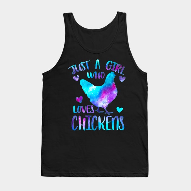 Just a girl who loves chickens Tank Top by PrettyPittieShop